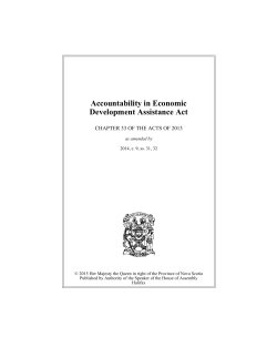 Accountability in Economic Development Assistance Act