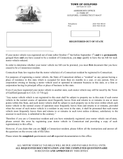 Motor Vehicle Registered Out of State