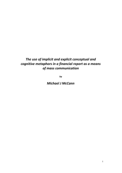 The Use of Metaphors