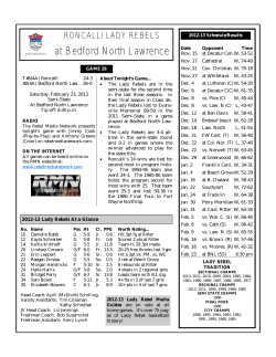 RGB BNL - SS notes - Roncalli High School