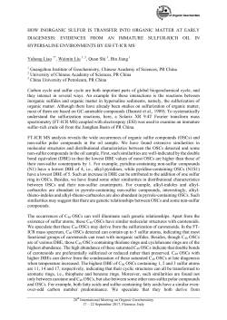 how inorganic sulfur is transfer into organic matter at