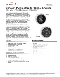 Exhaust Pyrometers for Diesel Engines
