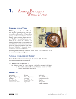 1. AMERICA BECOMES A WORLD POWER