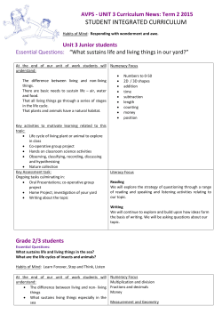 student integrated curriculum