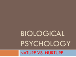 nature vs. nurture - Ridgeview High School