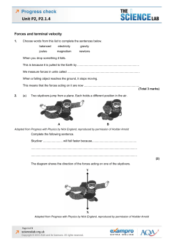 Forces and Terminal Velocity