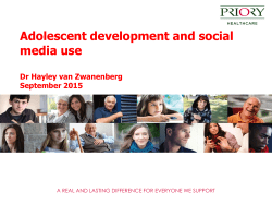 Adolescent development and internet safety.