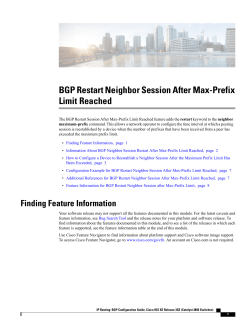 BGP Restart Neighbor Session After Max-Prefix Limit Reached