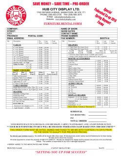 save money – save time – pre-order