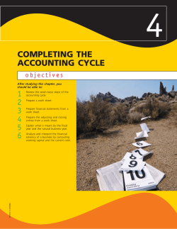 completing the accounting cycle