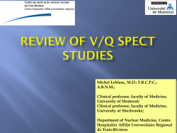 REVIEW OF V/Q SPECT STUDIES