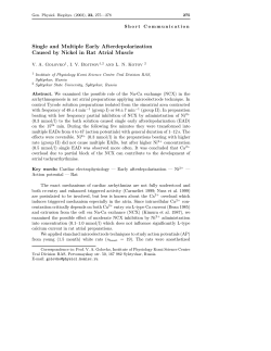 Single and Multiple Early Afterdepolarization Caused by Nickel in