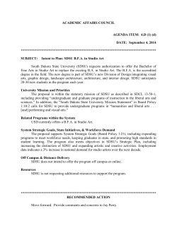 BFA in Studio Art - South Dakota Board of Regents