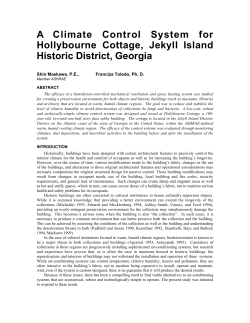 A Climate Control System for Hollybourne Cottage, Jekyll