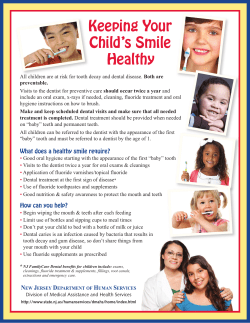 healthy smiles - State of New Jersey