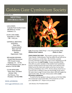 Golden Gate Cymbidium Society Golden Gaten
