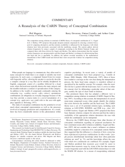 A re-analysis of the CARIN theory of conceptual combination.