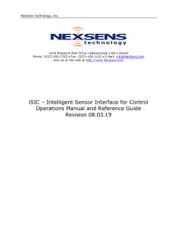 NexSens Data Logging and Telemetry Sytems Manual