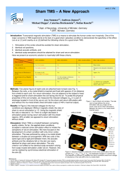 Sham TMS &ndash; A New Approach