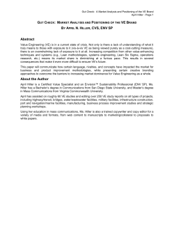 BY APRIL N. HILLER, CVS, ENV SP Abstract About the Author