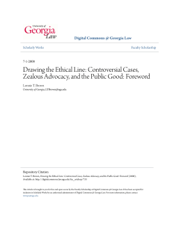 Controversial Cases, Zealous Advocacy, and the Public Good