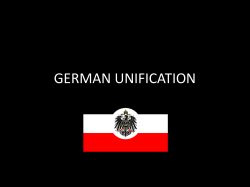 GERMAN UNIFICATION
