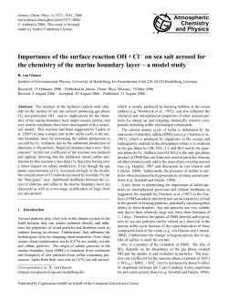Importance of the surface reaction OH + Cl