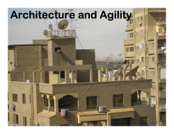 Architecture and Agility
