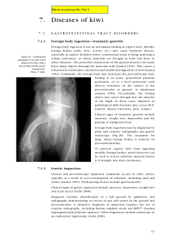 7. Diseases of kiwi - Department of Conservation