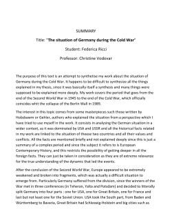 Student: Federica Ricci Professor: Christine Vodovar