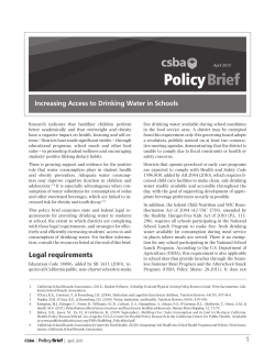 PolicyBrief - California School Boards Association
