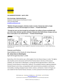 Peanuts and Politics - Charles M. Schulz Museum