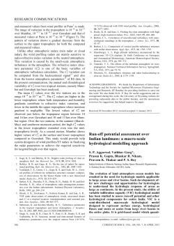 Run-off potential assessment over Indian landmass: a macro