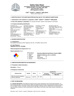Cube&reg; / CubeX&trade; / CubePro&trade; ABS plastic