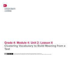 Grade 4: Module 4: Unit 2: Lesson 6