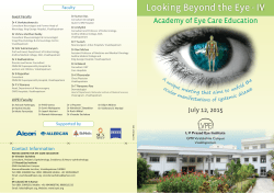 Brochure - LV Prasad Eye Institute