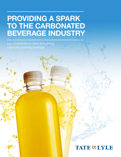 providing a spark to the carbonated beverage industry