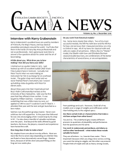 Interview with Harry Grabenstein