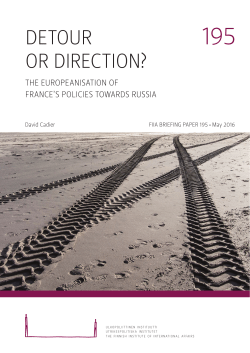 Detour or Direction? The Europeanisation of France`s policies