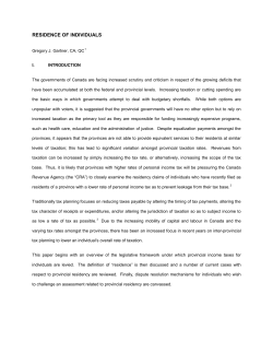 residence of individuals