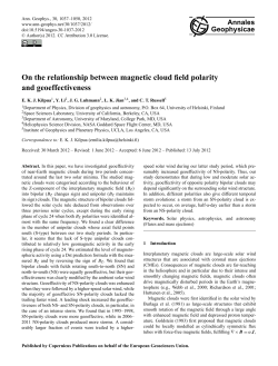On the relationship between magnetic cloud field polarity