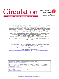Exercise Training for Type 2 Diabetes Mellitus Impact on
