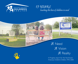 1 5 years - Northwest Arkansas Children`s Shelter