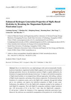 Enhanced Hydrogen Generation Properties of MgH2-Based