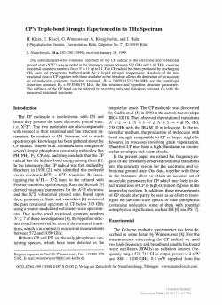 CP`s Triple-bond Strength Experienced in its THz