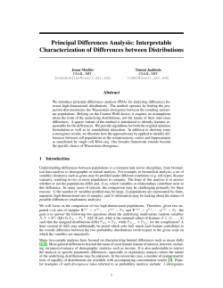 Principal Differences Analysis: Interpretable Characterization