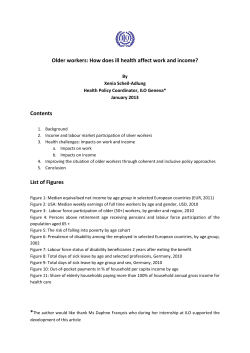 Older workers: How does ill health affect work and income?