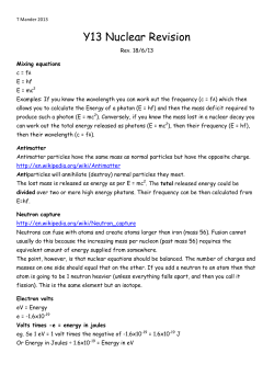 Y13 Nuclear Revision