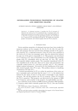 GENERALIZED PIGEONHOLE PROPERTIES OF GRAPHS AND