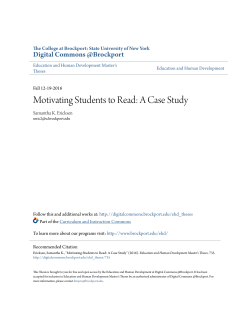 Motivating Students to Read: A Case Study